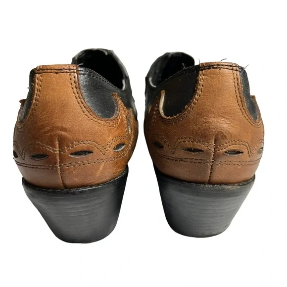 Jeffrey Campbell Colt Western Cowboy Ankle Boot Bootie Size 9 M Leather Black - Picture 8 of 14